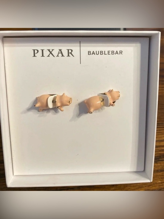 BaubleBar Jewelry - BaubleBar Disney Pixar Toy Story Hamm Front Back Stud Earrings NIB